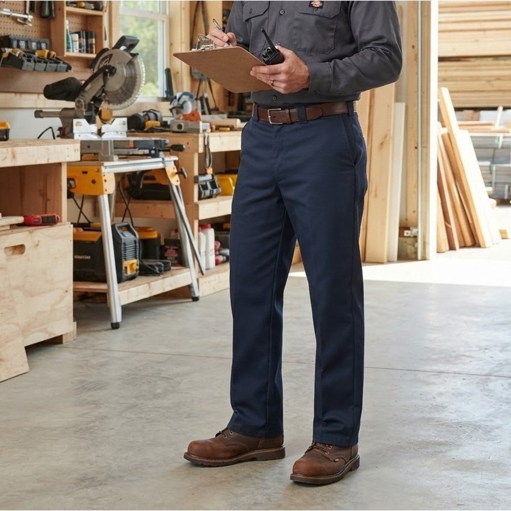 Dickies 874 Original Fit Work Pants Mens 40x30 Navy Blue Classic Twill Chinos